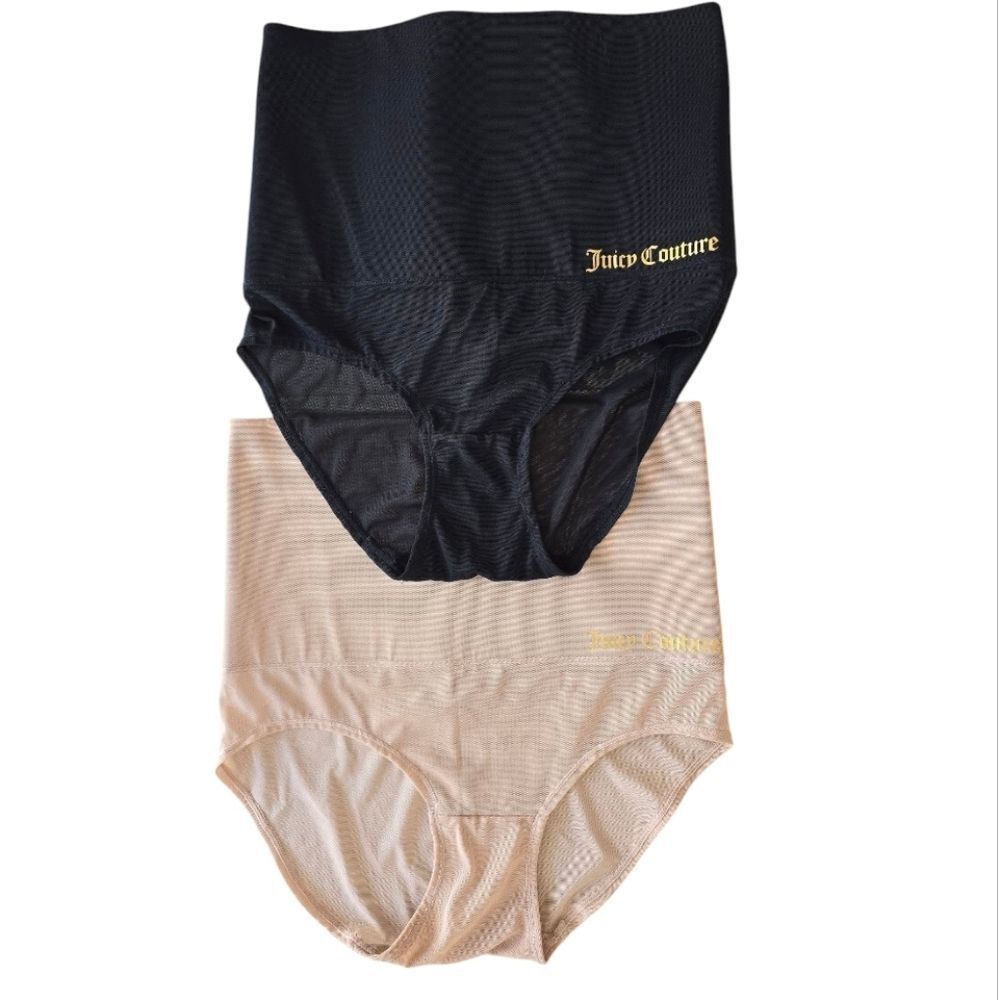 New without tag. Two Juicy Couture high-waisted shaping briefs, size L